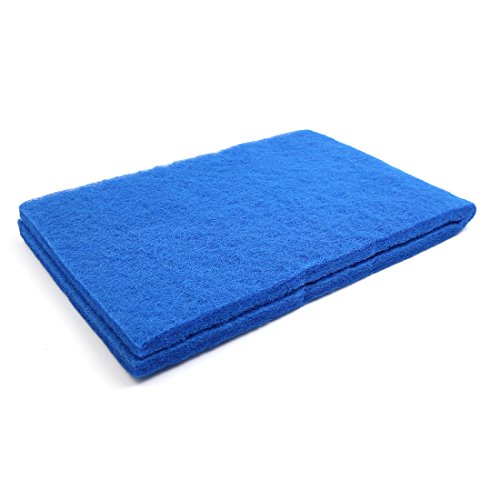 ViaAqua 3/4' Thick Universal Pond Filter Mat/Media/Pad 12' x 48' Water Garden Fountain (Blue)