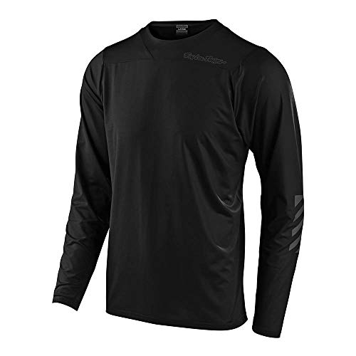 Troy Lee Designs Cycling MTB Bicycle Mountain Bike Jersey Shirt for Men, Skyline LS (Black, Medium)