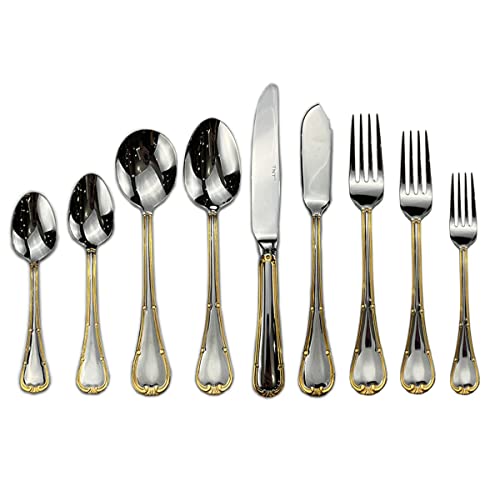 cathyladi Utensils Luxurious Silverware Set Pink 36-Piece for 4 Luxury IKnife Fork and Spoon,Stainless Steel Mirror-Polished Dishwasher Safe Home Dinner Kitchen Kitchen