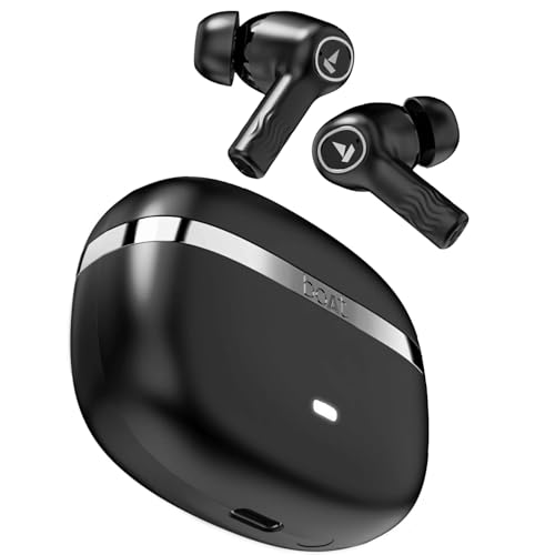 boatt Nirvana Ion TWS Earbuds with 120 HRS Playback(24hrs/Charge), Crystal Bionic Sound with Dual EQ Modes, Quad Mics ENx Technology, Low Latency(60ms), in Ear Detection(Charcoal Black) boAt. Nirvana