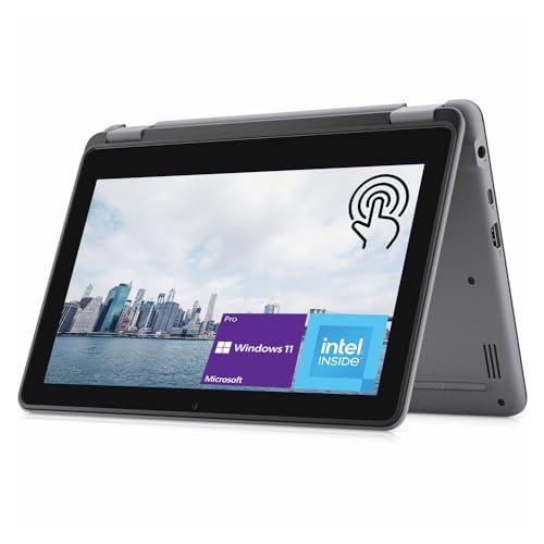 Dell Latitude 3000 Series 3140 2-in-1 Laptop, 11.6' HD Touchscreen, for Business and Student, Intel Quad-Core Pentium N200 (Beat i5-8250U), Thin & Portable, 8GB RAM, 1TB SSD, Wi-Fi 6, Windows 11 Pro