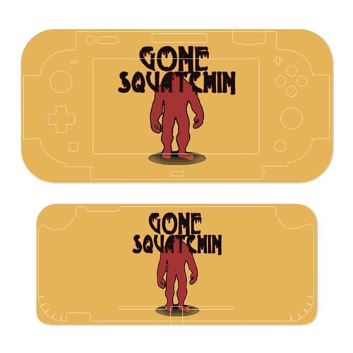 Bigfoot Gone Squatchin Silhouette Skin Cover Stickers Funny Graphic Protective Film Full Set Compatible with for Switch Lite