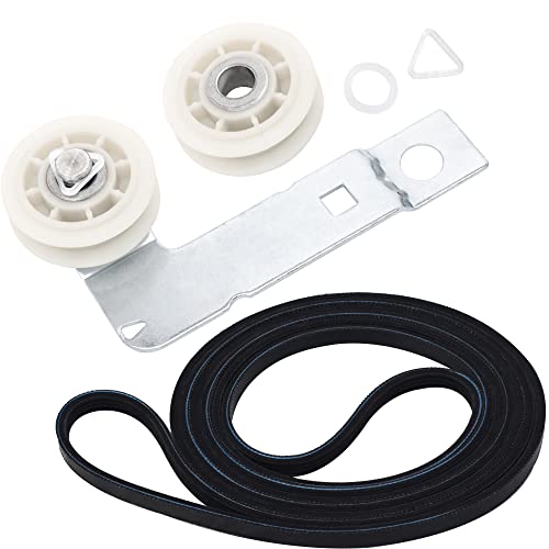 (2024 Update) BlueStars 661570 & 279640 & W10837240 Dryer Drum Belt Idler Pulley and Pulley Kit - for Whirlpool Maytag Kenmore Dryers - Replaces 661570VP 661570V PS11726337 W10547290 AP5983729