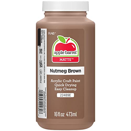 Apple Barrel Paint Acrylic, 16 oz, Nutmeg Brown