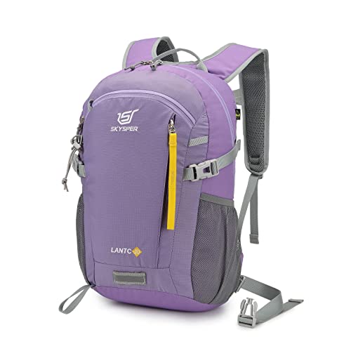 SKYSPER Small Hiking Backpack, 20L Lightweight Travel Backpacks Hiking Daypack for Women Men(Purple)