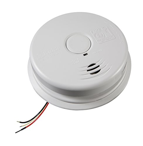 Kidde 21026514 Worry-Free Hardwire Interconnect Ionization Sensor Smoke Alarm, white