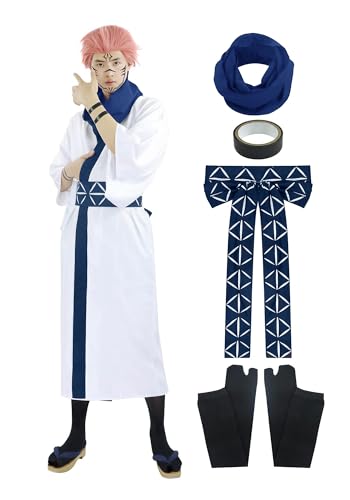 DAZCOS US Size Anime Role Cosplay Costume Kimono Outfit with Waist Seal (Small)