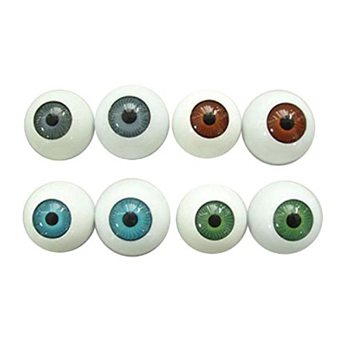 Halloween Eyeballs Scary Realistic Hollow Eyeball Halloween Horror Mask Skull Costume Props for Halloween Trick or Treat Party Craft Decoration 8PCS (26mm)