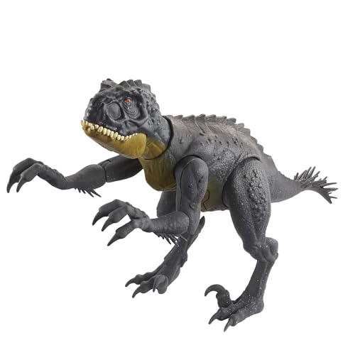 Mattel Jurassic World Camp Cretaceous Slash ‘N Battle Scorpios Rex Dinosaur Action Figure Toy, Roar, Slash & Tail Whip Motions
