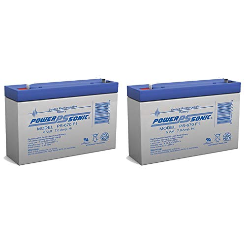 6V 7AH Battery Replaces My Little Pony 4x4 Model 8801-95 - 2 Pack