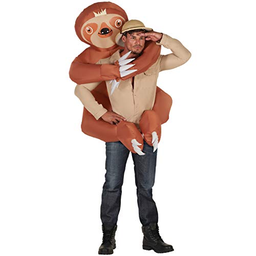 Morph Inflatable Sloth Costume, Blow up Sloth Costume, Sloth Halloween Costume, Inflatable Sloth Costume Adult