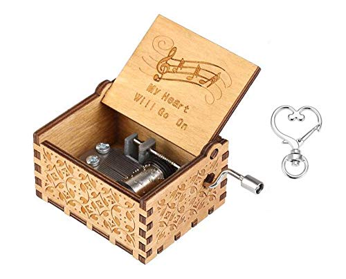 Biscount The Titanic Music Box Toy My Heart Will Go On Antique Carved Hand Crank Wooden Musical Box Toy