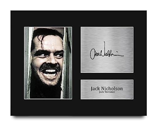 HWC Trading Jack Nicholson The Shining Gifts Printed Signed Autograph Picture for Movie Memorabilia Fans - US Letter Size