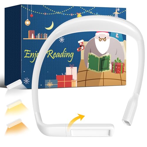 WINCHY Reading Light Book Lights for Reading at Night, 3 Colors 2000mAh Up to 80 Hours Rechargeable Flexible arms  270° rotatable Head Designed for Reading, Crafting and Sewing, Camping, Repairing