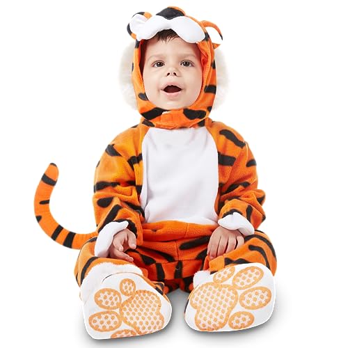 Spooktacular Creations Deluxe Baby Tiger Costume Set for Halloween Dress Up Party, Animal Theme Party and Cartoon CharactersThemed Party (3T)