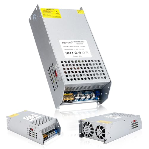 BOSYTRO 60V 25A 1500W DC Switching Power Supply Adapter PSU AC 110V / 220V-DC 60V Transformer Adapter, for DC Motor, Medical Equipment, Lighting Equipment of Industrial Power Supplies