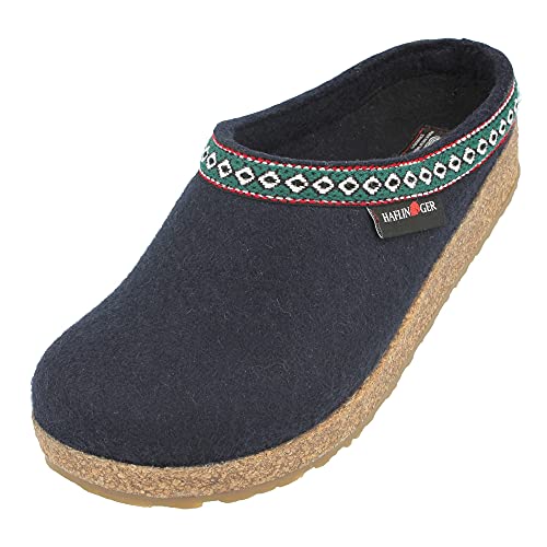 HAFLINGER GZ Clog - Navy, 42