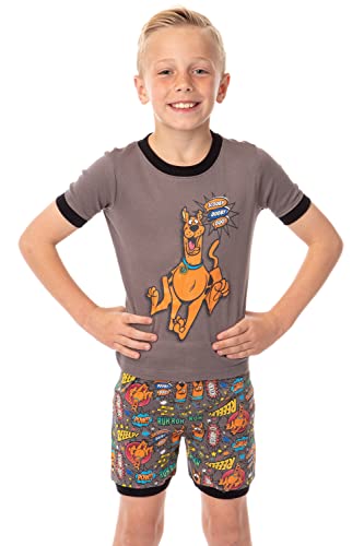 INTIMO Scooby Doo Scooby Dooby Doo Cotton Pajama Short Set, Grey, 10