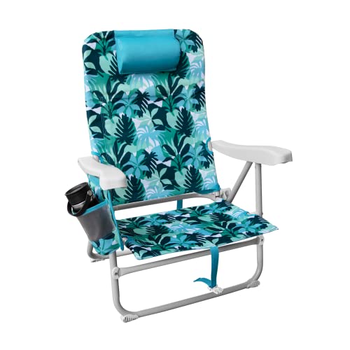 Hurley Backpack Beach Chair, One Size, Turquoise
