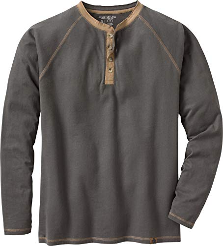 Legendary Whitetails Men's Standard Recluse Henley, Charcoal, X-Large
