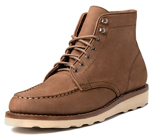 Thursday Boot Company Women's Diplomat Moc Toe Leather Boot, Pebble, 9