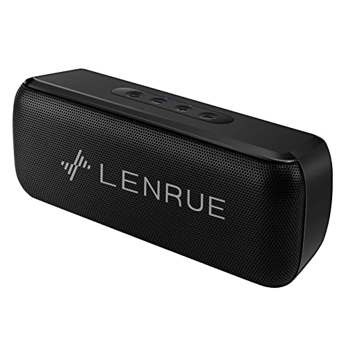 LENRUE Bluetooth Speaker,Wireless Portable Speakers with TWS, 12H Playtime, Clear Sound for Home,Travel and Outdoor,Handfree Calls Compatible with for iPhone, Samsung Android and More
