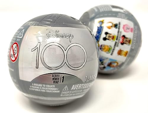 Mash'Ems 2 Disney 100 - Series 1 - Styles May Vary Set of 2 Silver Blind Balls Mashems Mash EMS