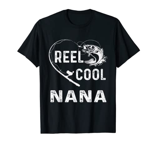 Reel Cool Nana Fishing Lover Mother's Day For Grandma Women T-Shirt