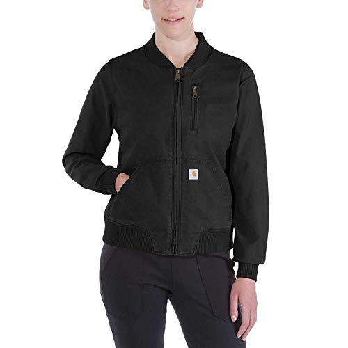 Carhartt Women's Crawford Bomber Jacket, Black, Large