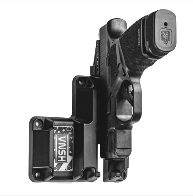 VNSH Shadow Gun Magnet - Magnetic Gun Mount – Gun Magnet for Vehicle – Under Desk Holster/Magnet Gun Holsters – Nightstand Gun Holder – Gun Magnet for Pistols — Car Gun Magnet - Gun Accessories