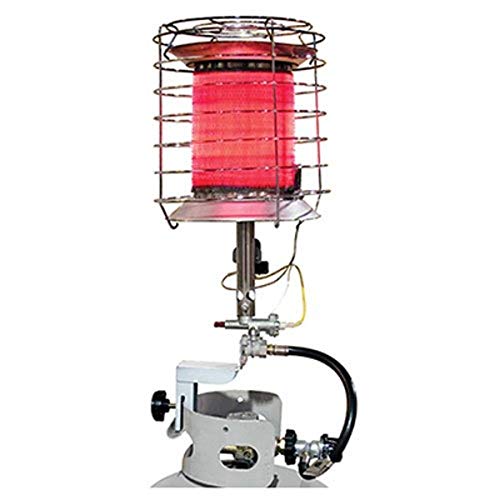 Dura Heat TT-360 Propane(LP) 360 Degree Tank Top Heater, Length: 8.9in, Width: 8.9in, Height: 20.24in,Silver