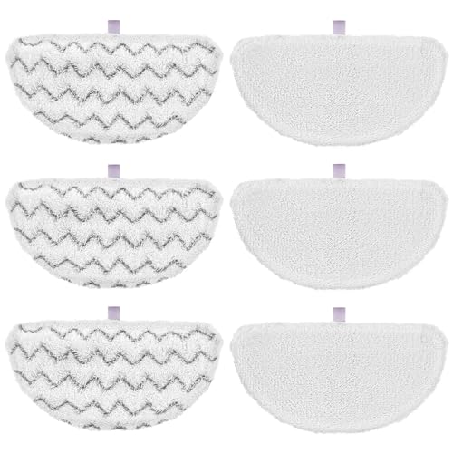 6 Pack 1940 Bissell Steam Mop Pads for Bissell PowerFresh Steam Mop 1806 1544 1440 2075A 2685A 1940W 19404 Series, Model 19402 19408 1940a 1940f 1940q 1940t B0006 B0017, Part #5938#203-2633