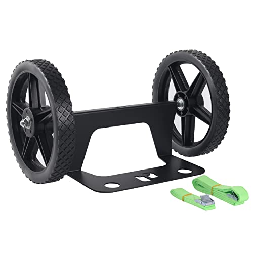 TonGass Upgraded Cooler Cart Kit - Heavy-Duty Steel Frame with 12-Inch Wheels - Fits 15.5 to 18-Inch Coolers - Complete Kit Includes Straps, Axles, and Hardware - 200 Lbs Max Capacity