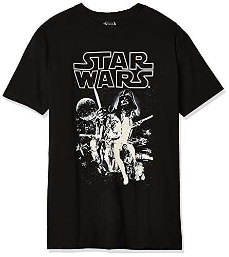 Star Wars Young Men's Poster T-Shirt, Black, MEDIUM