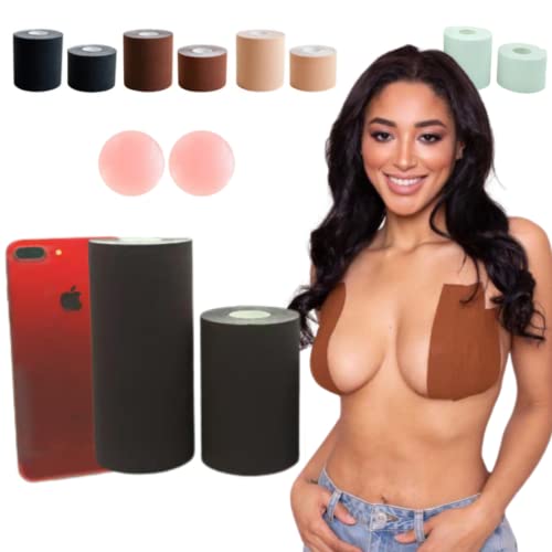 Boob Tape Skin Lift Push Up Large Breast Body Bob Kim Kardashian Gaff Boobytape Fashion Brown 1 Roll