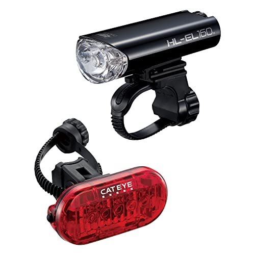 CATEYE - HL-EL160 Waterproof Battery Headlight & Omni 5 Rear Safety Light Combo Kit
