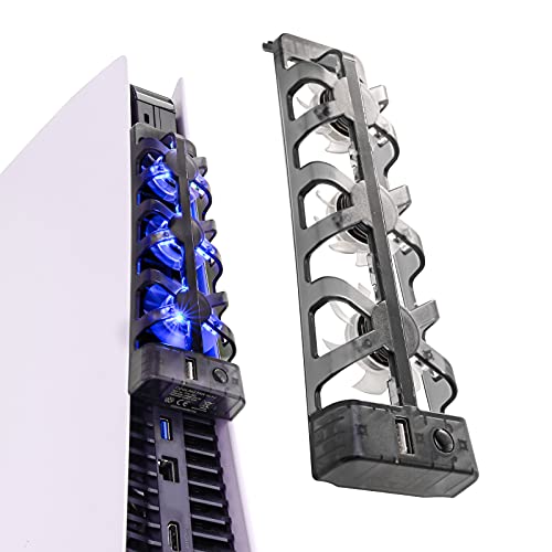 PS5 Cooling Fans, Playstation 5 Cooling Fan Compatible with PS5 Discs Edition and Digital Edition (NOT for PS5 Slim)
