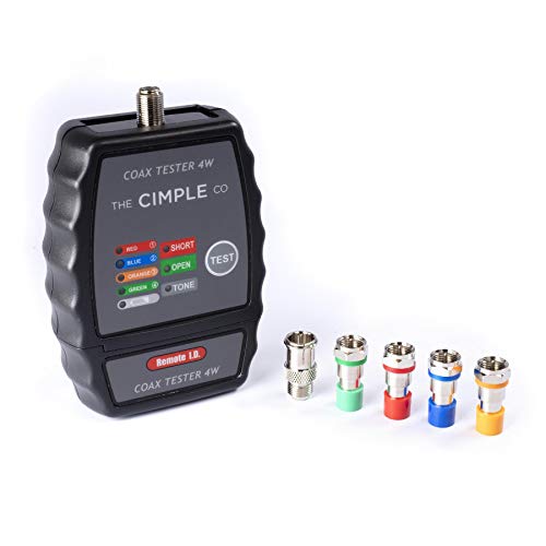 4 Port Coax Cable Mapper, Tester, Tracer, and Toner - Commercial Grade Coaxial Wire Continuity Checker