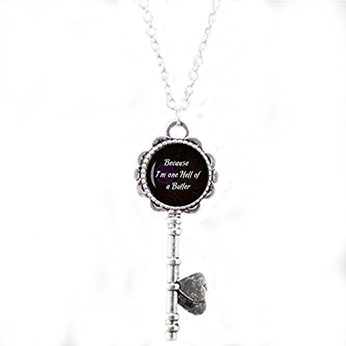 Black Butler Quote Sebastian Quote One Hell of a Butler Yana Toboso Black Butler Jewelry Kuroshitsuji Cosplay Key Necklace Black Butler Key Necklace