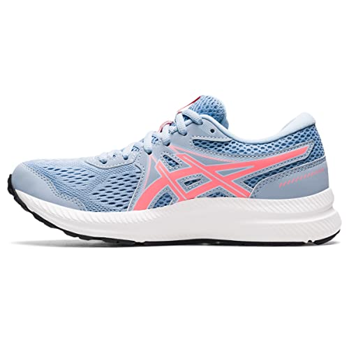 ASICS Women's Gel-Contend 7 Running Shoes, 9.5, Mist/Blazing Coral