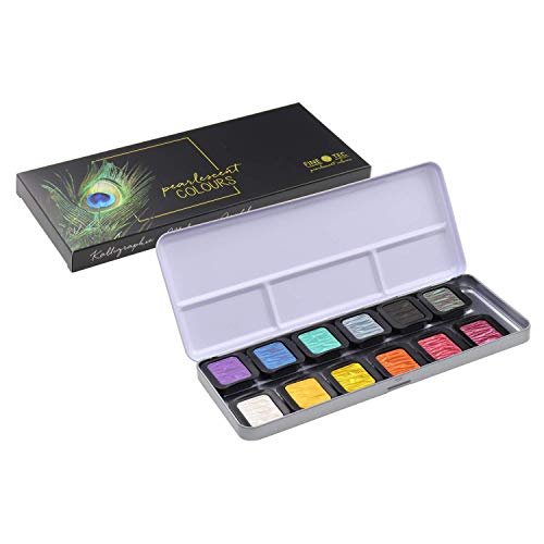 Fine Tech Pearl Cent Color F1200 Pearl Color, Set of 12 Colors