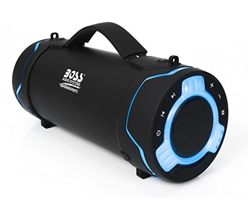BOSS Audio Systems Tube Portable Weatherproof Bluetooth Stereo Speaker - 3-Inch, Full Range, Tweeters, 8 Hours of Play Time, Sold Individually