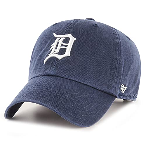 MLB Detroit Tigers Clean Up Adjustable Cap (Navy) (For Adults)