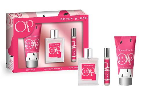 Ocean Pacific Berry Blush for Her Eau De Parfum Gift Set, 3.4 fl. oz.