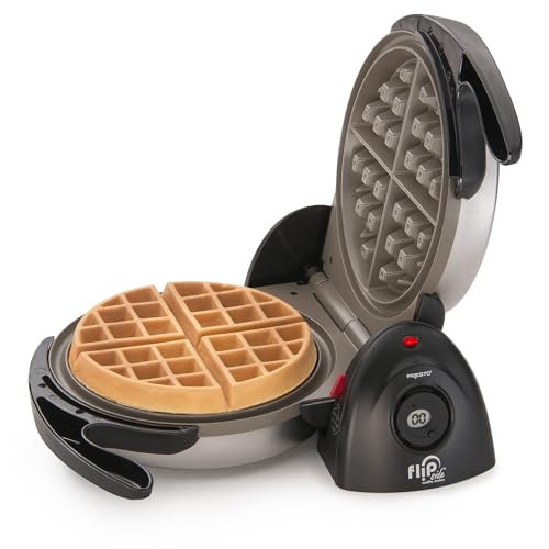 Presto 03510 Ceramic FlipSide Belgian Waffle Maker,Black