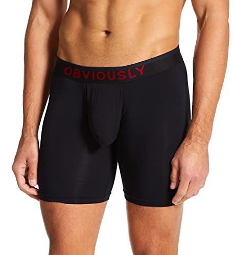 Obviously Freeman - Boxer Brief 6 Inch Leg - Black - 3X-Large