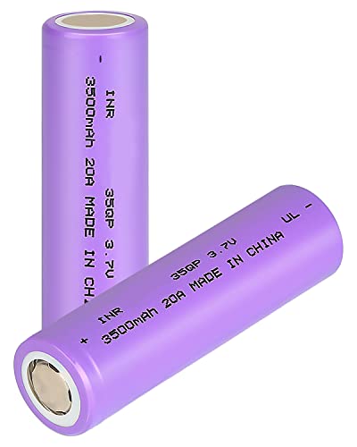 Amityke 3.7 Volt Rechargeable Battery 3500mAh Battery 2Pack Large Capacity Batteries for Headlamp,LED Flashlight,Mini Fans etc