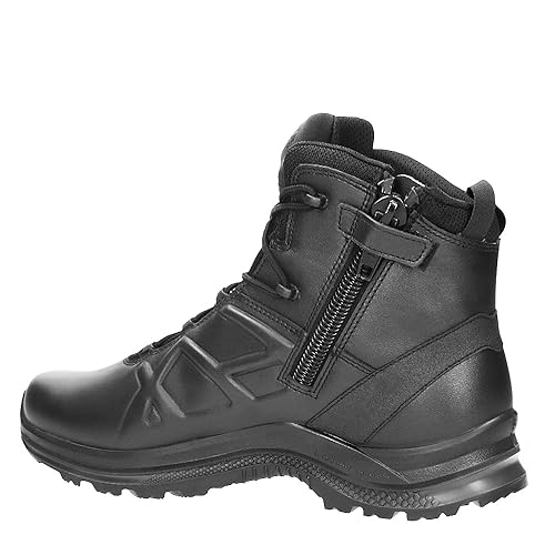 HAIX Black Eagle Tactical 2.0 GTX Mid Side Zip - Medium Width, Waterproof Work Boots with Anti-Slip Sole, Shock Absorbing Technology & Lightweight Design, Great Boots For Police Men - Size 11