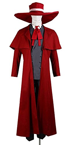 Dailinming Hellsing Alucard Uniform Cosplay Costume Red