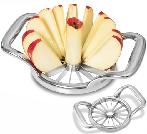 LIIGEMI Extra Large Apple Slicer, 16-Slice Thin Apple Slicer and Corer,Cutter, Divider, Wedger for Fruits and Vegetables，Sharp and Sturdy，Easy to Use
